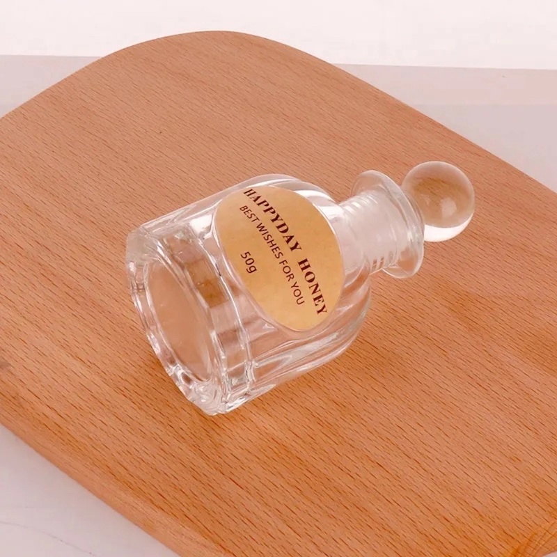Picture of Mini Storage Home Decor 100ml French Girl Perfume Bottle Sealed Jar-Clear