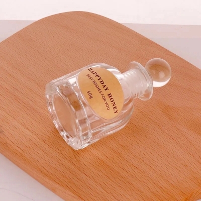Picture of Mini Storage Home Decor 100ml French Girl Perfume Bottle Sealed Jar-Clear