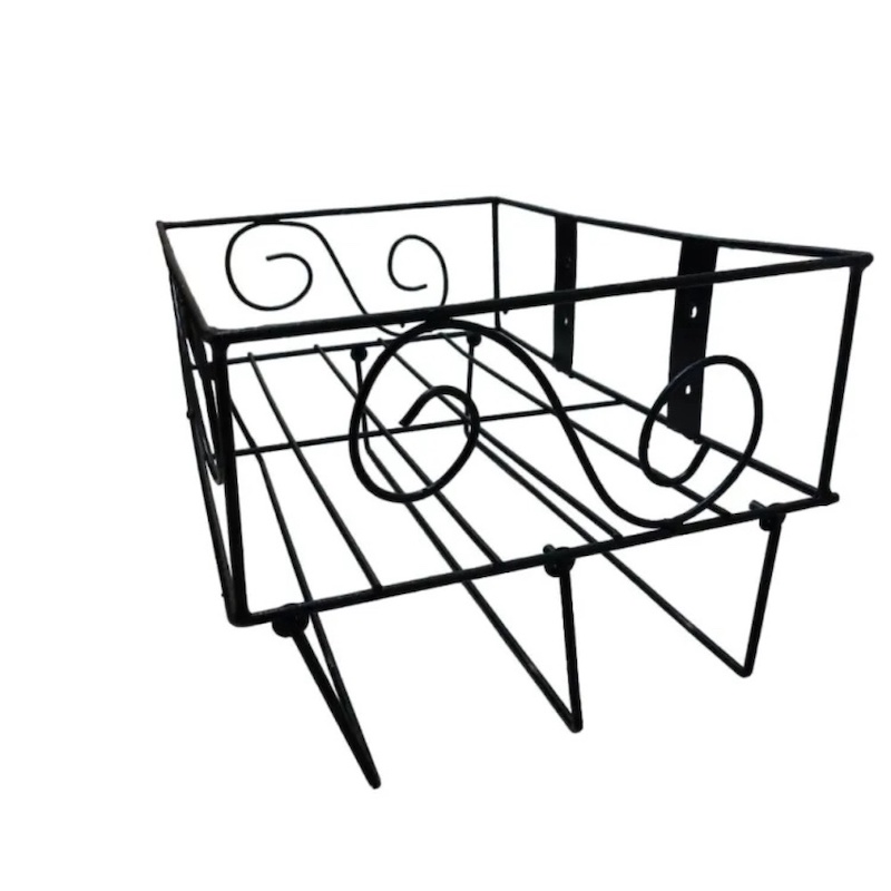 Picture of Versatile Black Metal Wall Mounted Quran Stand and Jaynamaz Shelf – Includes 3 Jaynamaz Hangers – Ideal for Quran Sharif Display and Prayer Needs – Elegant and Sturdy Design for Home or Mosque – Quran Sharif Rack.