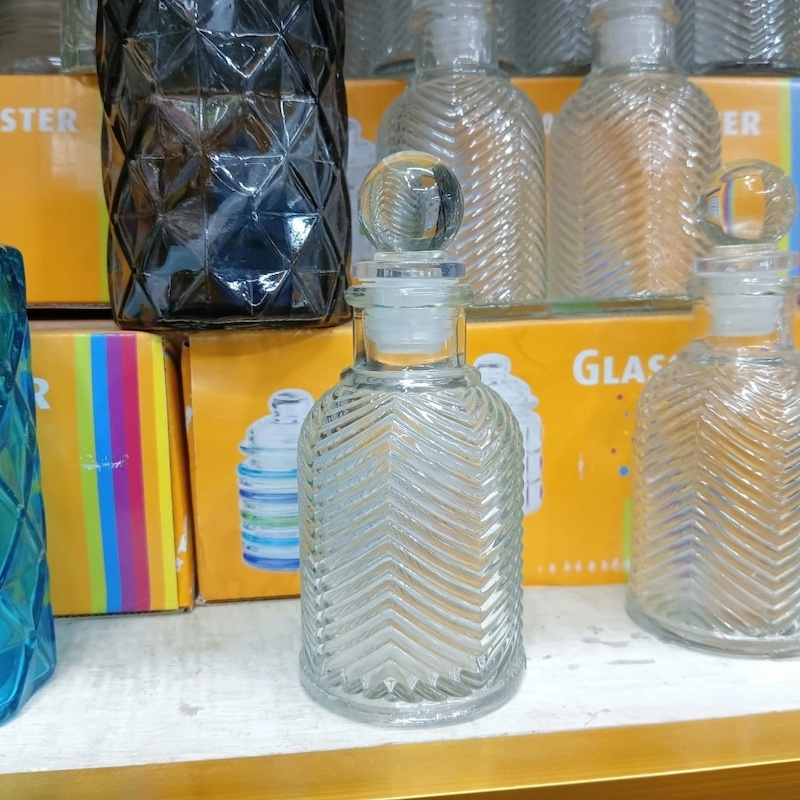 Picture of Mini Storage French Girl 100ml Glass Jar Perfume Bottle Home Decor-Clear