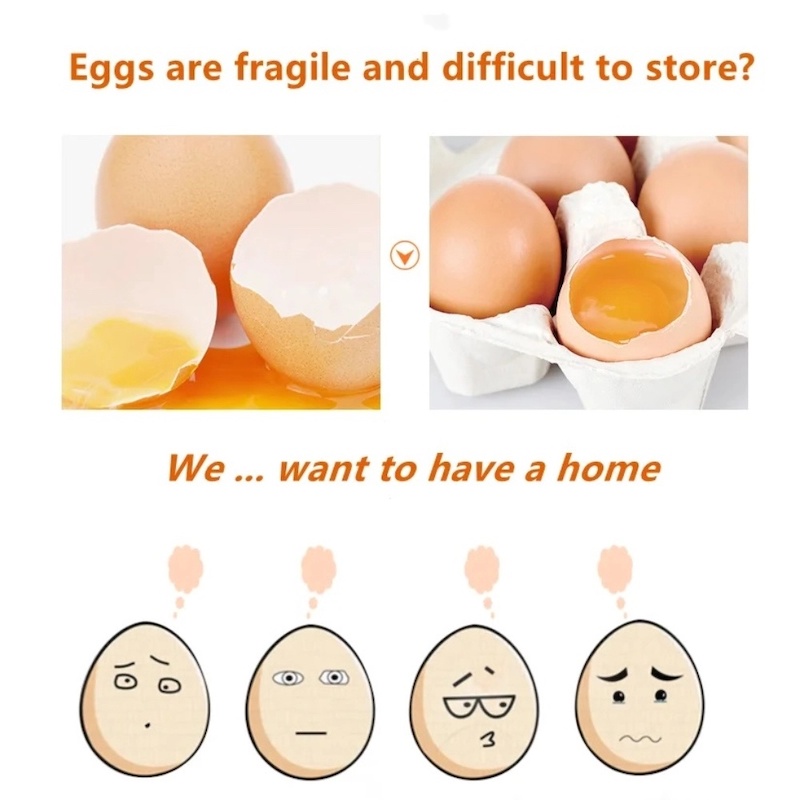 Picture of 34-Grid Egg Box  BPA-Free, Food-Grade Plastic with Lid. Perfect Fit for Every Egg. Ideal for Fridges and Kitchens. Holds 34 Eggs. Quantity  1 Pc.-White