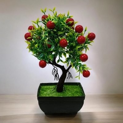 Picture of New 1Pc Artificial Flower Fruit Tree Minicape Bonsai for Home and Restaurant Table Decoration, Multicolor-Multicolor