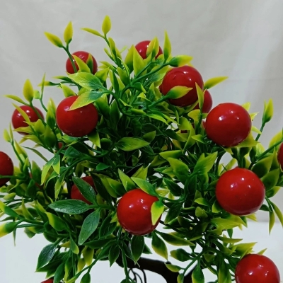 Picture of New 1Pc Artificial Flower Fruit Tree Minicape Bonsai for Home and Restaurant Table Decoration, Multicolor-Multicolor