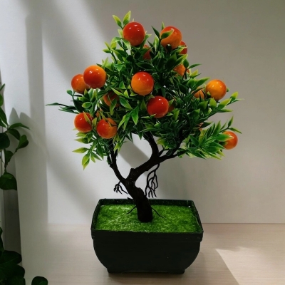 Picture of New 1Pc Artificial Flower Fruit Tree Miniascape Bonsai for Home and Restaurant Table Decoration-Multicolor