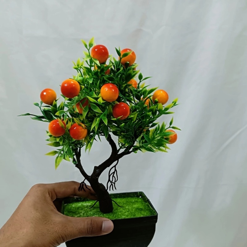 Picture of New 1Pc Artificial Flower Fruit Tree Miniascape Bonsai for Home and Restaurant Table Decoration-Multicolor
