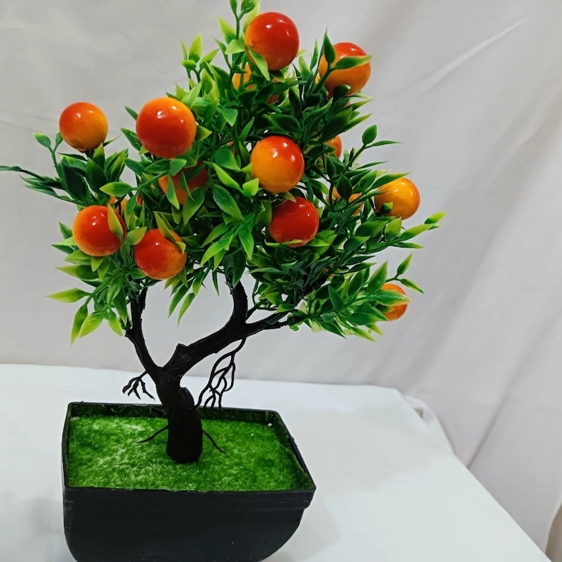 Picture of New 1Pc Artificial Flower Fruit Tree Miniascape Bonsai for Home and Restaurant Table Decoration-Multicolor