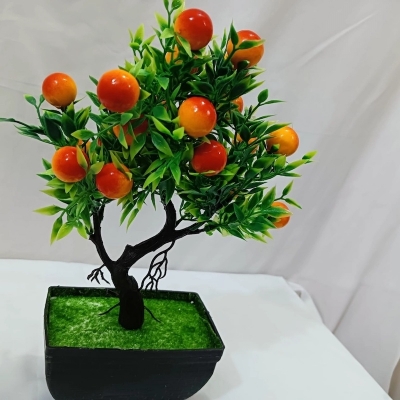 Picture of New 1Pc Artificial Flower Fruit Tree Miniascape Bonsai for Home and Restaurant Table Decoration-Multicolor