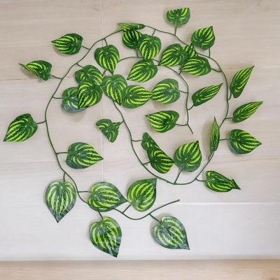 Picture of 7ft Artificial Green Wall Hanging Leaves, 1 Piece for Decoration-Multicolor