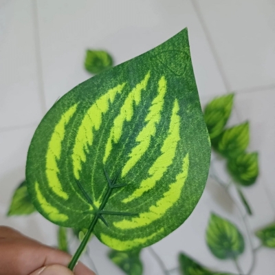 Picture of 7ft Artificial Green Wall Hanging Leaves, 1 Piece for Decoration-Multicolor
