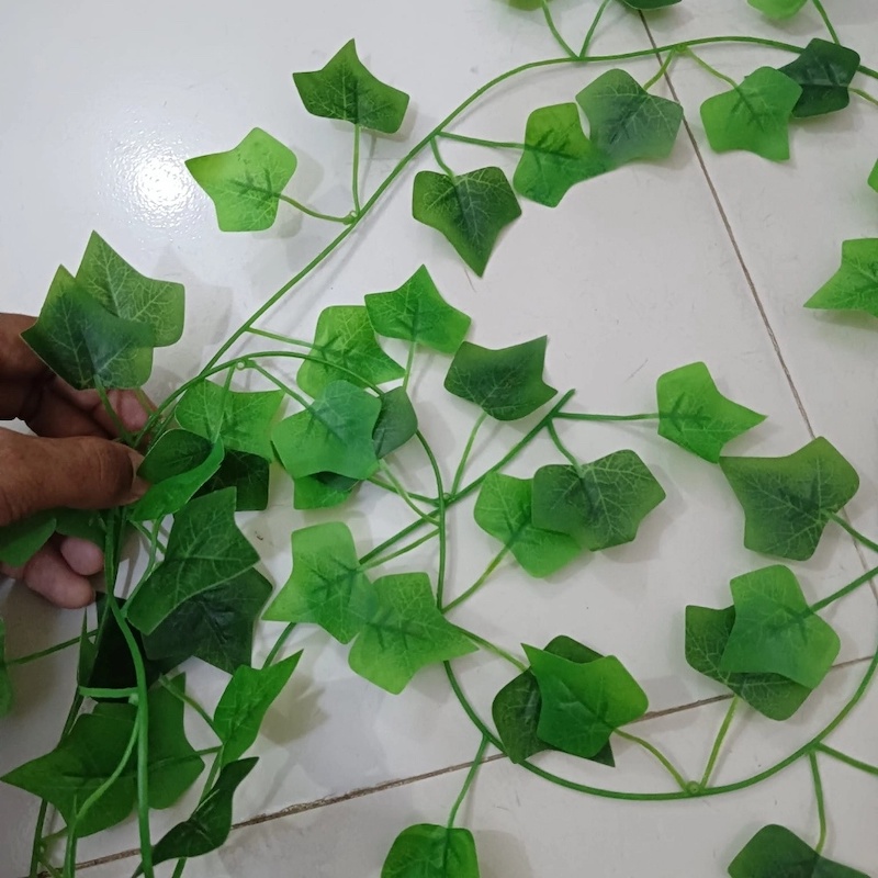 Picture of Green Vine Artificial Ivy Leaf Garland, 1pc for Home and Garden Decoration-Multicolor