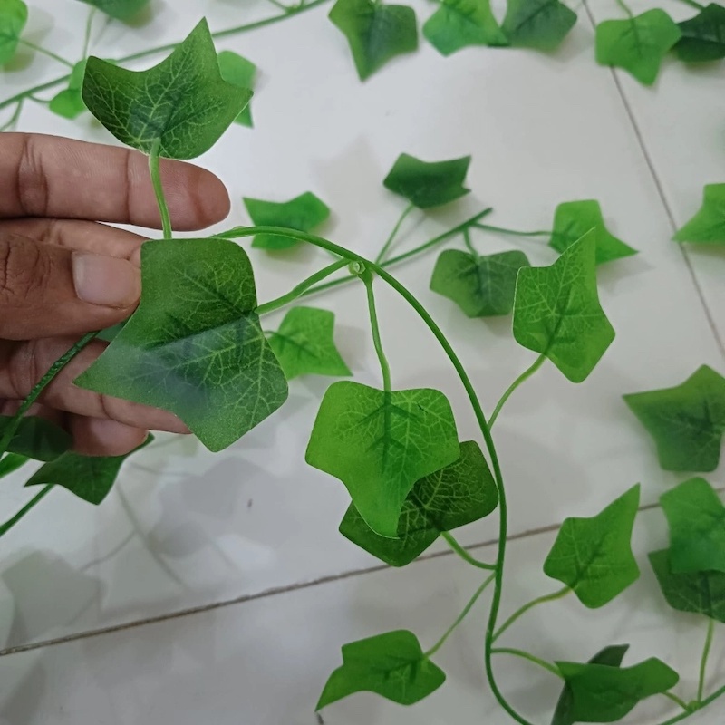 Picture of Green Vine Artificial Ivy Leaf Garland, 1pc for Home and Garden Decoration-Multicolor