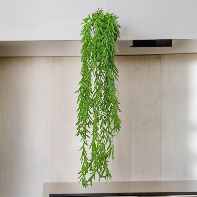 Picture of 90cm Artificial Green Leaves for Wall Hanging Decoration - 1 pcs, Same as Picture-Multicolor