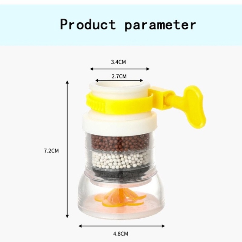 Picture of Adjustable Kitchen Sink Water Filter, Faucet Tap Water-Saving Filter (1 Piece)-Multicolor