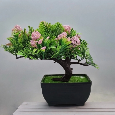 Picture of Artificial Plant with Pink Flower Vase-Pink