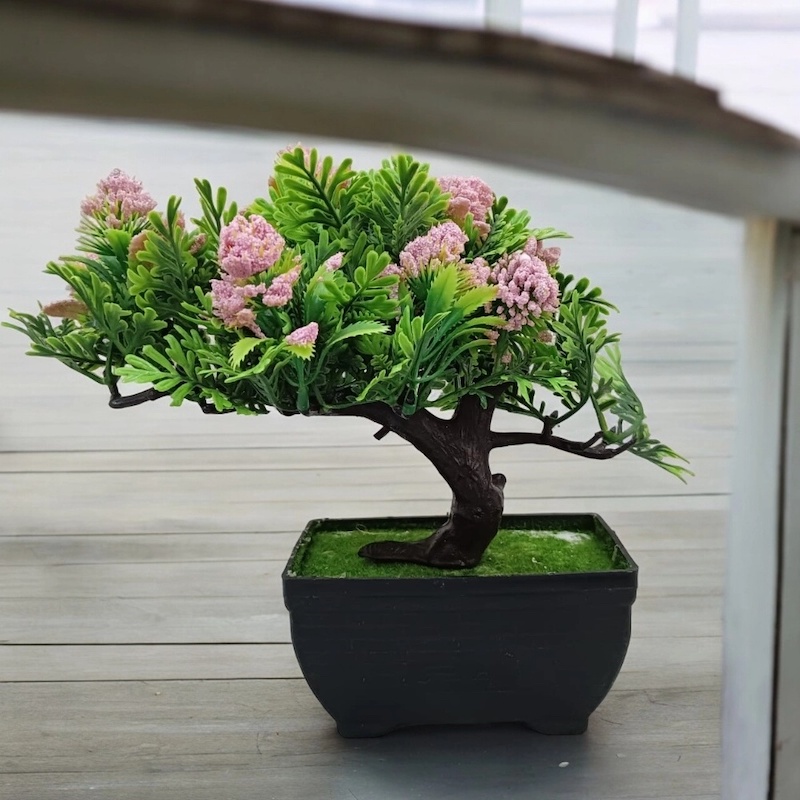 Picture of Artificial Plant with Pink Flower Vase-Pink