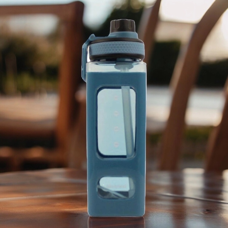 Picture of Fitness Water Cup, Blue 700ml, BPA-free Sports Bottle for Gym Exercise-Blue