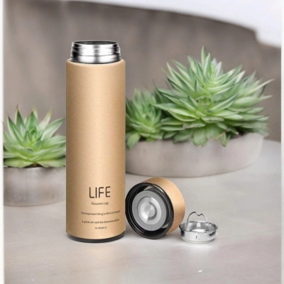 Picture of Stainless Steel Vacuum Flask Insulated Thermo Cup, Multicolor 1 pcs Portable Thermos Bottle-Multicolor