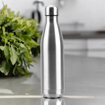 Picture of Stainless Steel Sport Travel Water Bottle  750ml Capacity-Silver