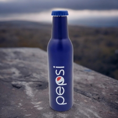 Picture of 1 pcs Pepsi Stainless Steel 500ml Vacuum Water Bottle, Hot and Cool-Blue