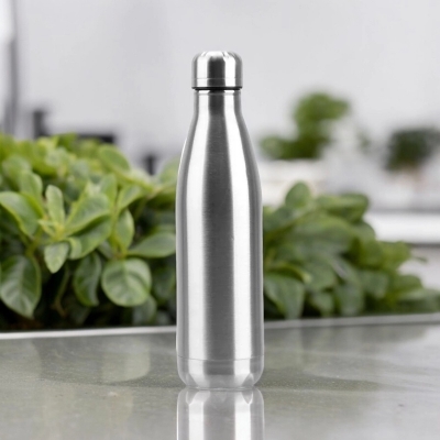 Picture of Travel Cups Stainless Steel Water Bottle  500ml for Hydration-Silver