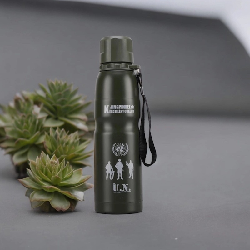 Picture of Stainless Steel Vacuum Tumbler for Coffee Tea, Thermo Mug, 800ml Thermo-Becher (Green), Travel Cup Thermal Bottle for Bike-Green