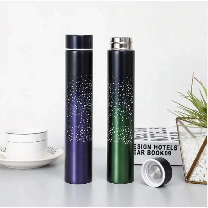 Picture of Hot and Cold Slim Steel Thermos Flask, 380ML Tea/Coffee Bottle, Home, Office Use-Multicolor