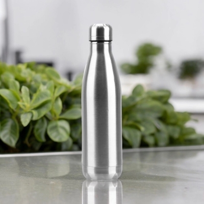 Picture of Stainless Steel Sport Travel Water Bottle  500ml Capacity-Silver
