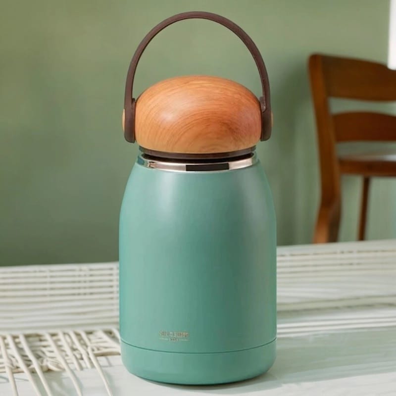 Picture of 304 Stainless Steel Travel Mug, Green Insulated Coffee Cup, 300ml Water Thermos-Green