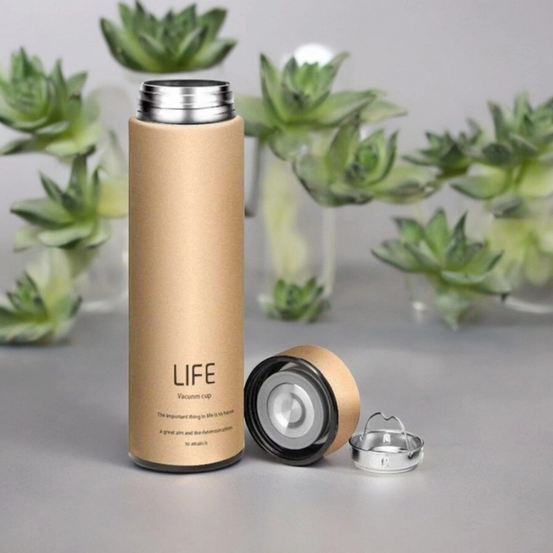 Picture of 1 pcs Portable Thermos Bottle, Multicolor Stainless Steel Vacuum Flask Insulated Thermo Cup-Multicolor
