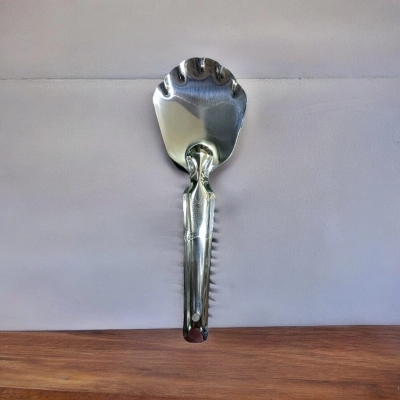 Picture of Silver 23cm Stainless Steel Rice & Vegetable Serving Spoon, Kitchen Cutlery Tool-Silver