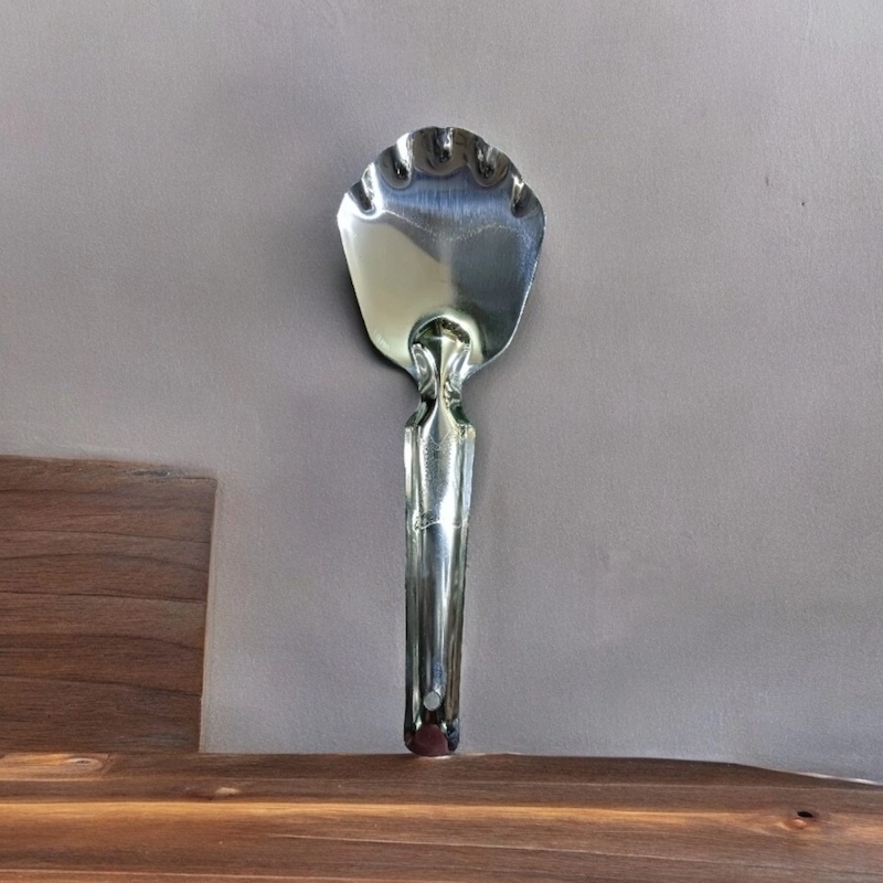 Picture of Silver 23cm Stainless Steel Rice & Vegetable Serving Spoon, Kitchen Cutlery Tool-Silver