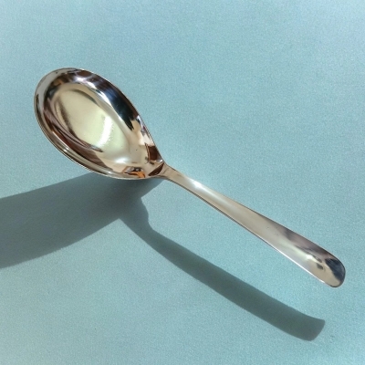 Picture of Lionel-1 pcs set Sup Spoon Lionel Thai Chinese Stainless Steel Soup Spoons silver color 15 cm Long-Silver