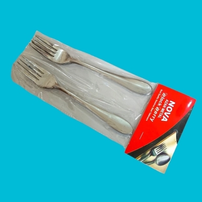 Picture of Lightwaight 6 pcs stainless steel fork spoon, silver color spoon for Tableware super cutlery 15cm long sup spoons set-Silver