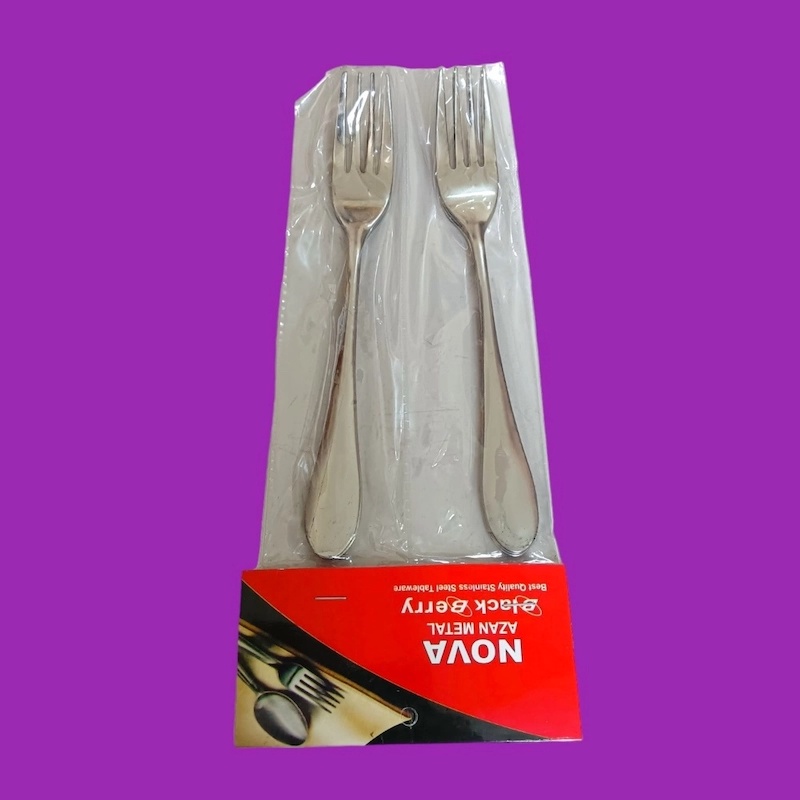 Picture of Lightwaight 6 pcs stainless steel fork spoon, silver color spoon for Tableware super cutlery 15cm long sup spoons set-Silver