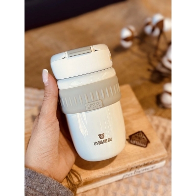 Picture of Mini Coffee Mug Sealed Leak Proof Children Kids School Drinking Cup Portable Home Office Girls Coffee Milk Tea Thermos Cup-Multicolor