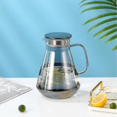 Picture of 1 PCS HEAT RESISTANT GLASS JUG, GPH27HA, 1440ML-Black