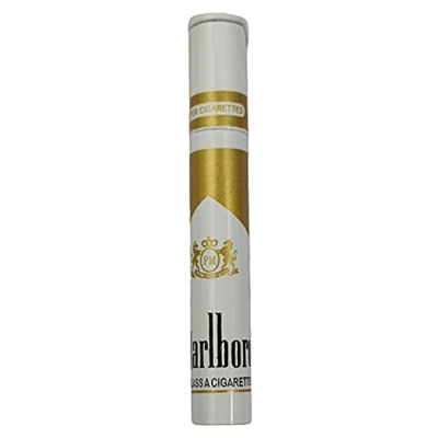 Picture of 1 pcs Aluminium Flashlights Reusable Windproof Trench-Cigarette-Lighter (Marlboro Lighter)-White