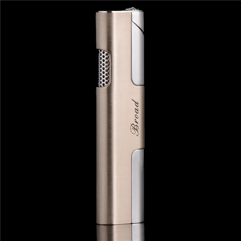 Picture of 1 pcs Windproof Long Strip Torch Lighter Turbine Lightweight Portable Creative Red Flame Metal Gas Lighters Gadgets-Multicolor