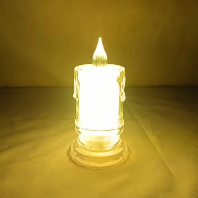 Picture of 1 pcs Flameless LED Tea Lights Candles Battery Powered Flickering Pillar Candles Votive Tealight Romantic Party Home Decor-White