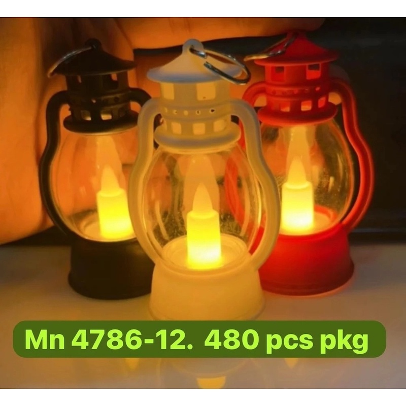 Picture of 1 pcs mini size LED Retro Portable Candle Lantern -Multicolor