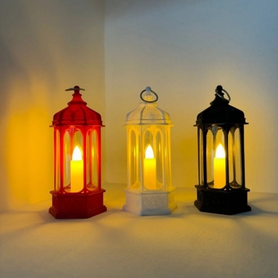 Picture of 3 pcs Artificial Smokeless LED Candle lamp set-Multicolor