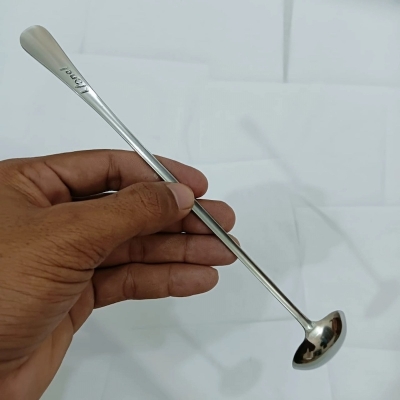 Picture of Lionel Long handle 6pcs pickling spoon stainless steel silver colour mirror polish spoon best for cutlery 23 cm long pickling spoon-Multicolor