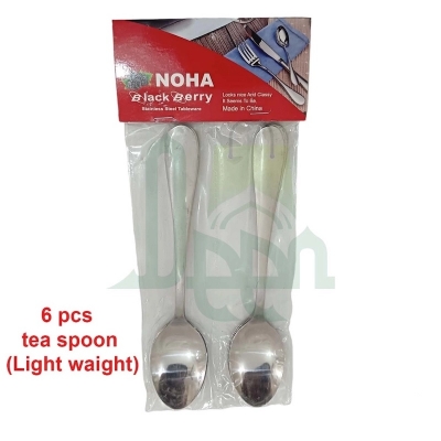 Picture of 6 pcs stainless steel tea spoon light weight 6 pcs Tea spoon-Silver
