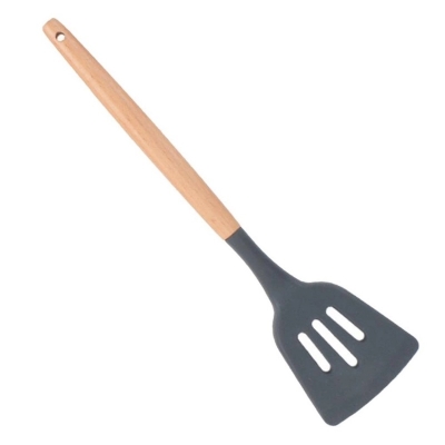Picture of Kitchen Utensil Set 12 Piece Kitchen Utensil Set Nonstick Silicone & Wooden Utensils, Bpafree, Nontoxic Spatula, Tongs, Spatula, Spoon Set-Multicolor