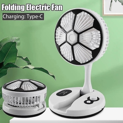 Picture of Yichen Multifunctional M2033 Folding Rechargeable Fan with LED Lighting China Rechargeable Folding Fan and Folding Fan with LED Light price