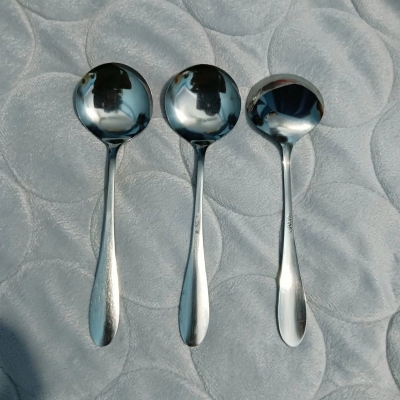 Picture of light weight Noha 6 pcs  Stainless Steel Sup Spoon  Stainless Steel Sup Spoon For Children - Sup Spoon 15 Cm Long Sup Spoon-Silver