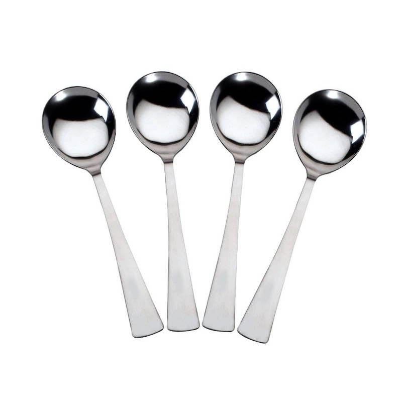 Picture of Big size Marco 6 pcs stainless steel sup spoon 7 inch long mirror polish sup spoon silver color imported spoon-Silver