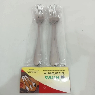 Picture of NOVA 18 PCS STAINLESS STEEL SPOON SET COMBO 6 PCS TEA SPOON 6 PCS FORK SPOON AND 6 PCS SUP SPOON COMBO SILVER COLOUR-Silver