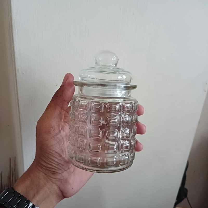 Picture of 3pcs 300ml Glass Jars with Lids Small Mason Jars Candy Cookie Coffee Tea Seeds Nuts Spice Jar Buffet Jar Decoration DIY Jars 7.5 cm Dia. x 13cm-Clear