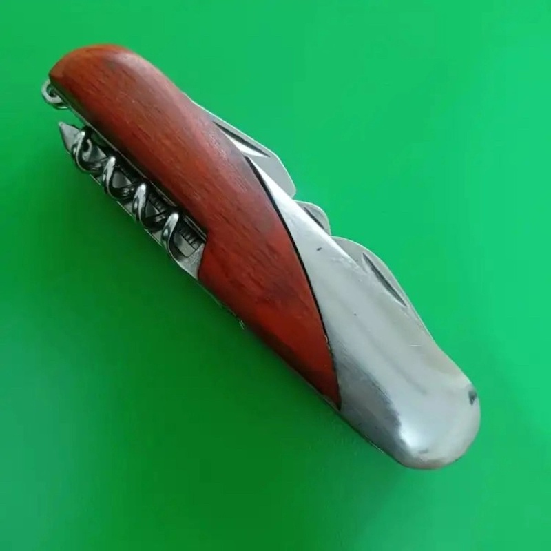 Picture of 9/9  13 Function Stainless Steel With Wood Handle Pocket tools multifuntion-Multicolor